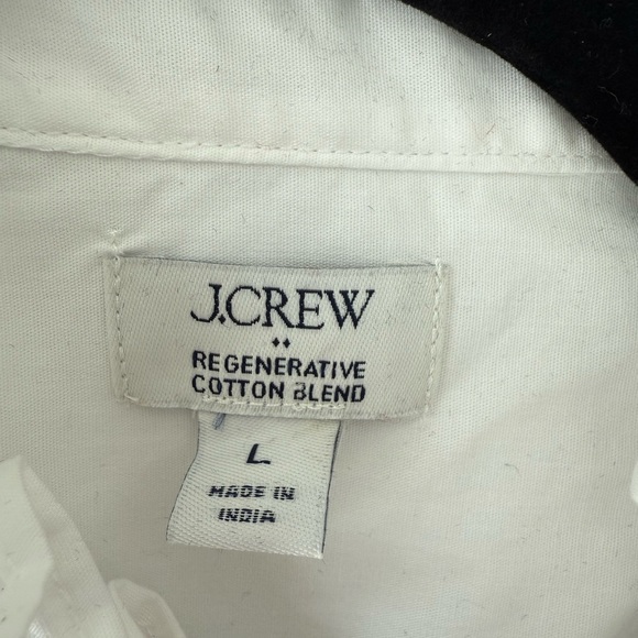 J. Crew White Ruffleneck button down - Picture 3 of 3